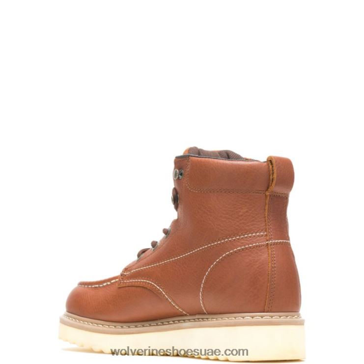 ⁦رجال حذاء العمل moc-toe steel-toe eh 6 " X000RZ23 Wolverine تان⁩ - الصورة ⁦3⁩