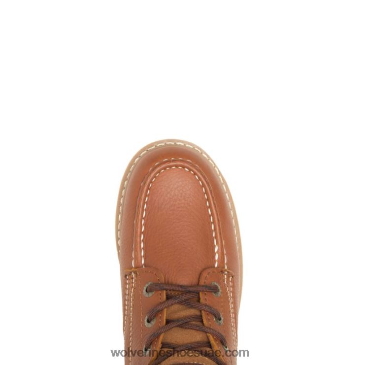⁦رجال حذاء العمل moc-toe steel-toe eh 6 " X000RZ23 Wolverine تان⁩ - الصورة ⁦5⁩