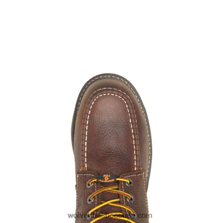 ⁦رجال حذاء عمل durashocks moc-toe 6 "i-90 X000RZ195 Wolverine بني⁩ - الصورة ⁦5⁩