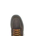 ⁦رجال Floorhand moc toe 6 work boot X000RZ170 Wolverine قهوة داكنة⁩ - الصورة ⁦5⁩
