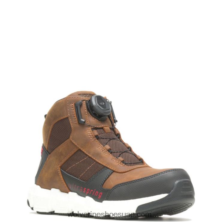 ⁦رجال rev boa ultraspring durashocks vent carbonmax التمهيد العمل X000RZ2 Wolverine بني⁩ - الصورة ⁦2⁩